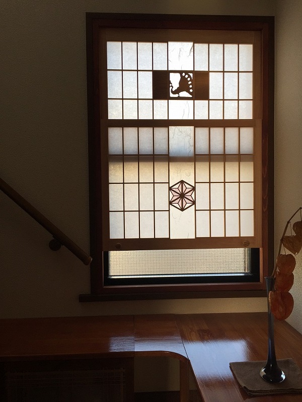 下の障子を開けた状態